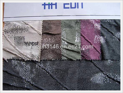 Rayon/Polyester Blend Crimp/Printing S/S F... Made in Korea